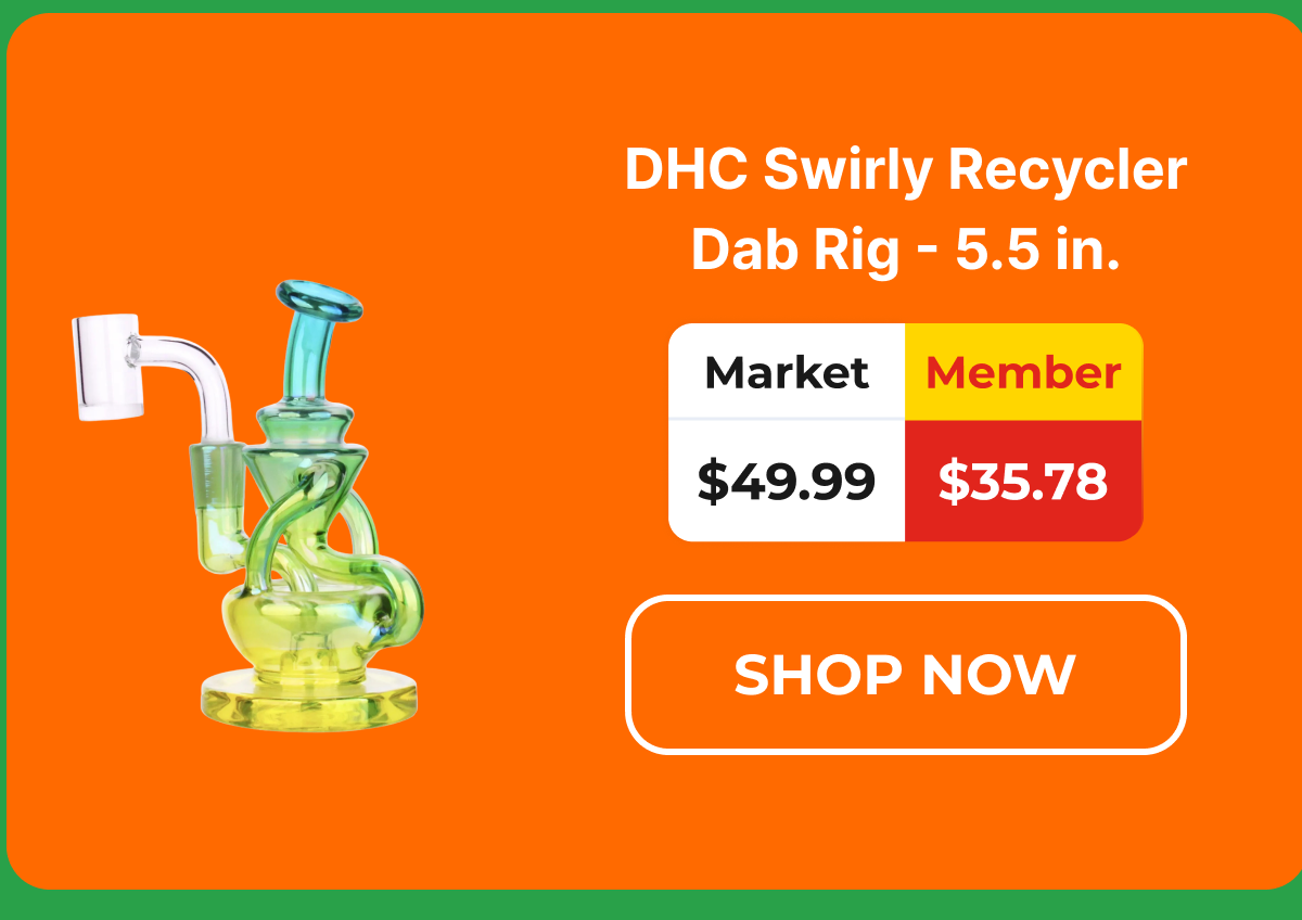 DHC Swirly Recycler Dab Rig - 5.5 in.
