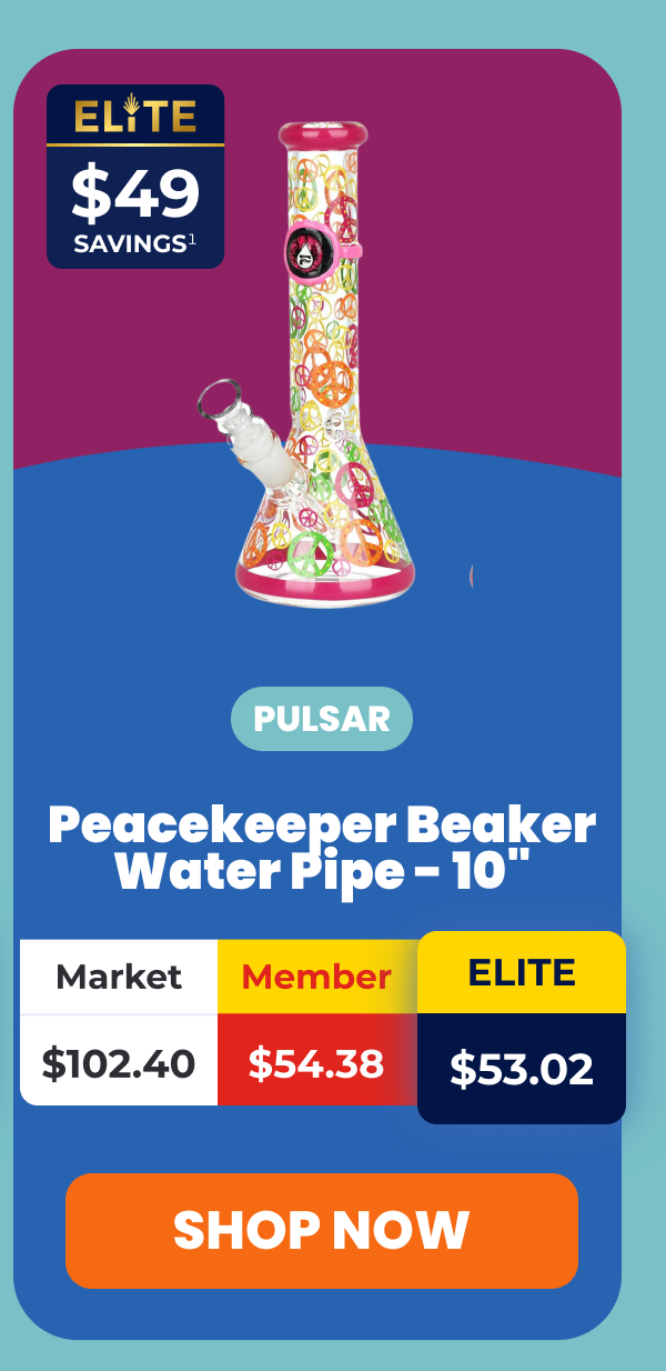 Peacekeeper Beaker Water Pipe - 10"