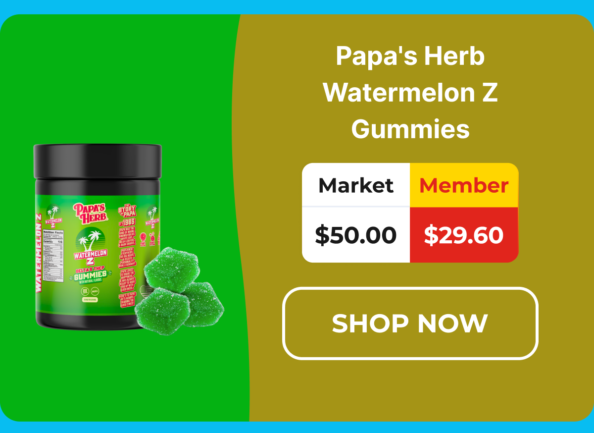 Papa's Herb Watermelon Z Gummies
