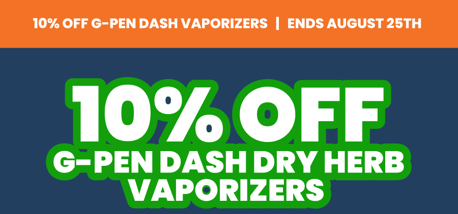 10% OFF G-PEN DASH DRY HERB VAPORIZERS 