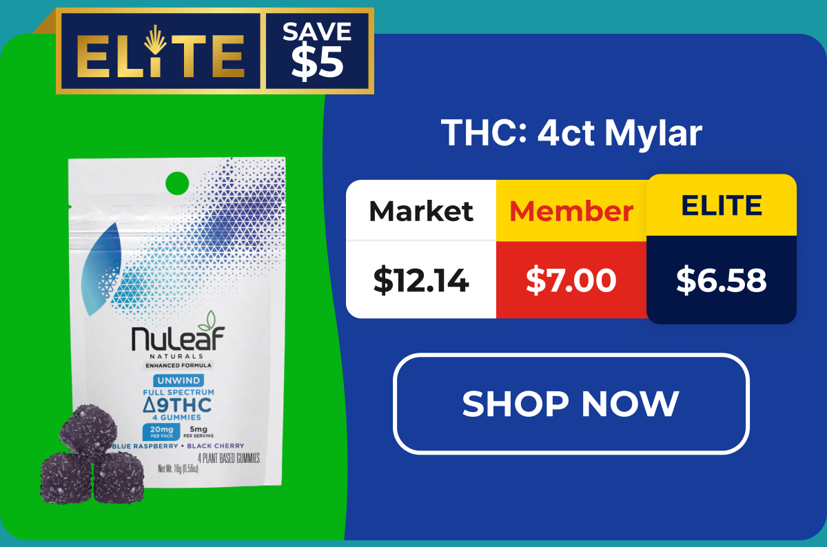 THC: 4ct Mylar