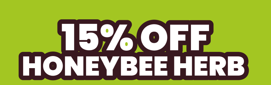 15% OFF HONEYBEE HERB 
