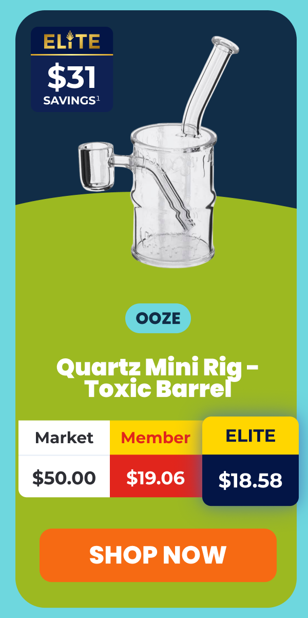 Ooze Quartz Mini Rig - Toxic Barrel 