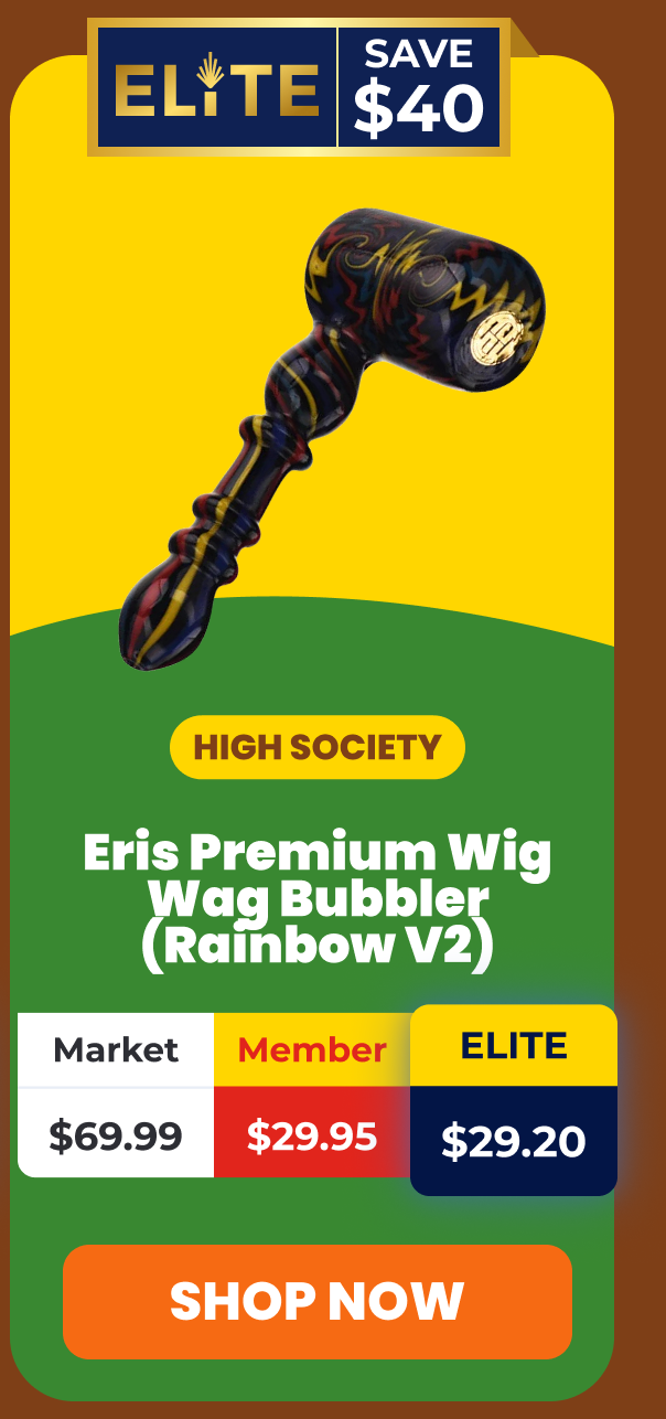High Society | Eris Premium Wig Wag Bubbler (Rainbow V2) 
