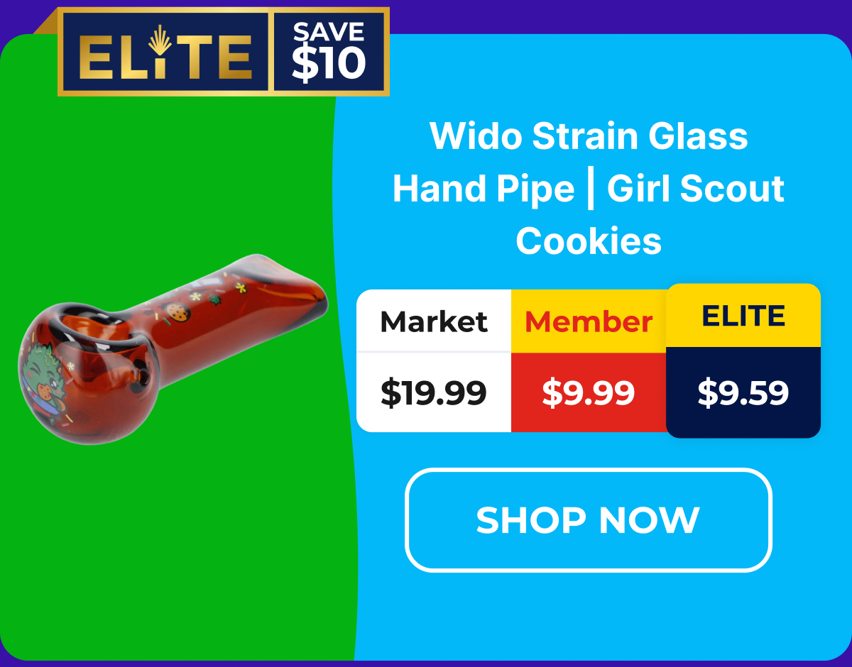 Wido Strain Glass Hand Pipe | Girl Scout Cookies