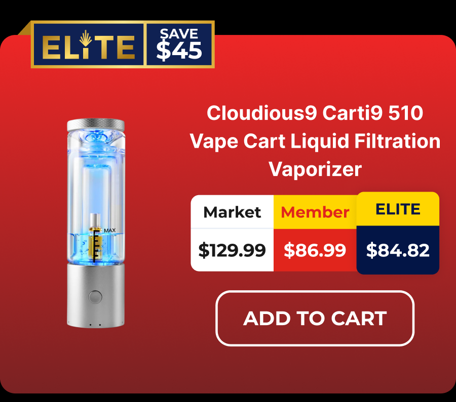 Cloudious9 Carti9 510 Vape Cart Liquid Filtration Vaporizer
