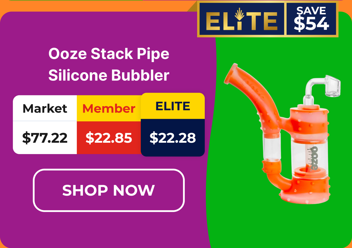 Ooze Stack Pipe Silicone Bubbler