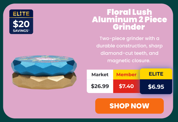 Floral Lush Aluminum 2 Piece Grinder 