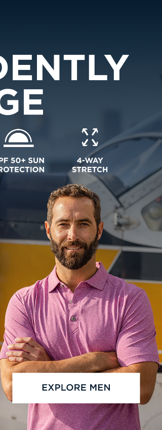 Man waring a gelato heather polo | Explore Men