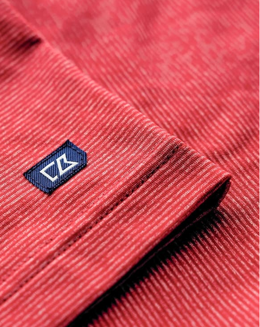 Close-up of Adapt Stripe Pullover