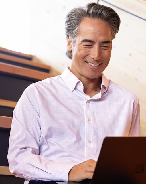 Man on Computer