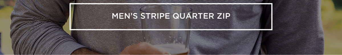 Men's Stripe Quarter Zip