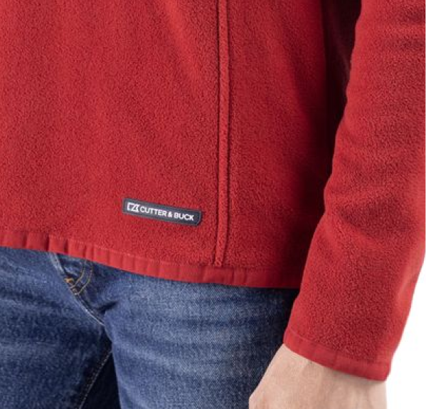 Woman wearing Woodland snap pullover