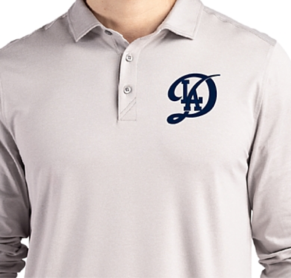 Man wearing Coastline long sleeve polo