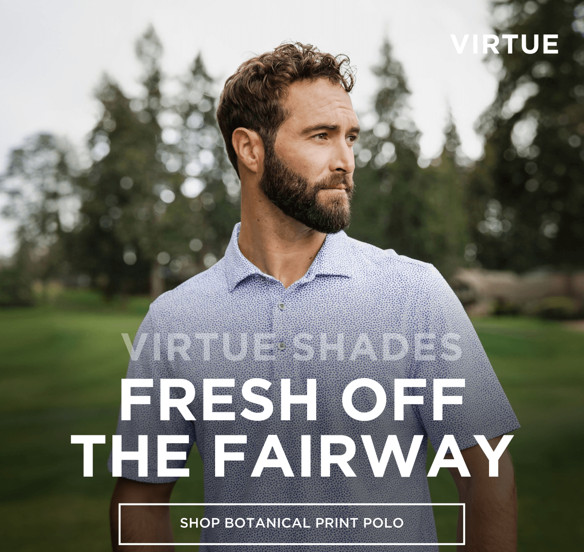 Virtue Shades Fresh off the Fairway | Shop Botanical Print Polo