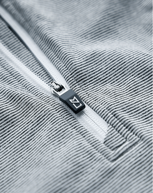Close-up of Adapt Stripe Quarter Zip