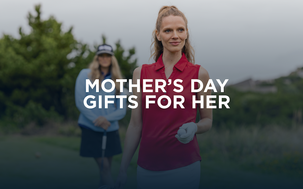 Two women wearing golf gear on the golf course | Gifts for Her
