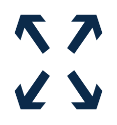 Premium stretch with 4 arrows icon