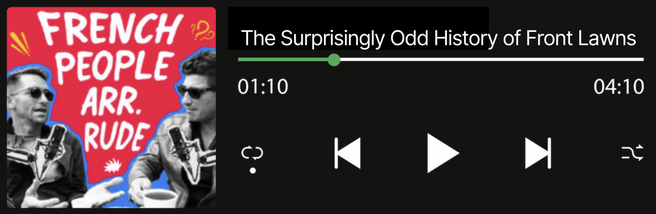 screen shot of podcast on Apple podcasts