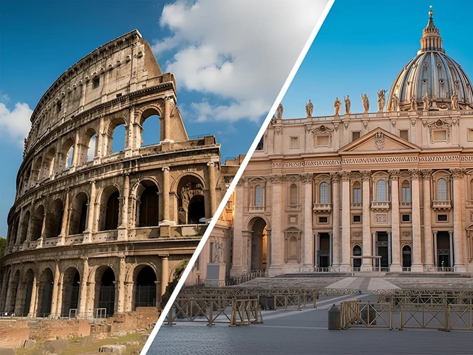 Rome Half-Day Tour with Colosseum and St. Peter's Basilica