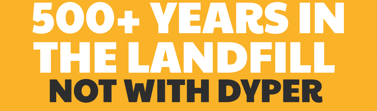 500+ years in the landfill  2x more plastic waste 1,000s of chemicals in the soil