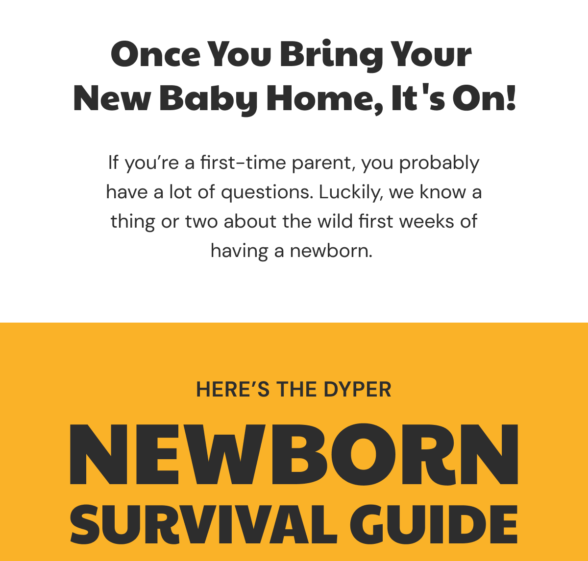 Newborn Survival Guide