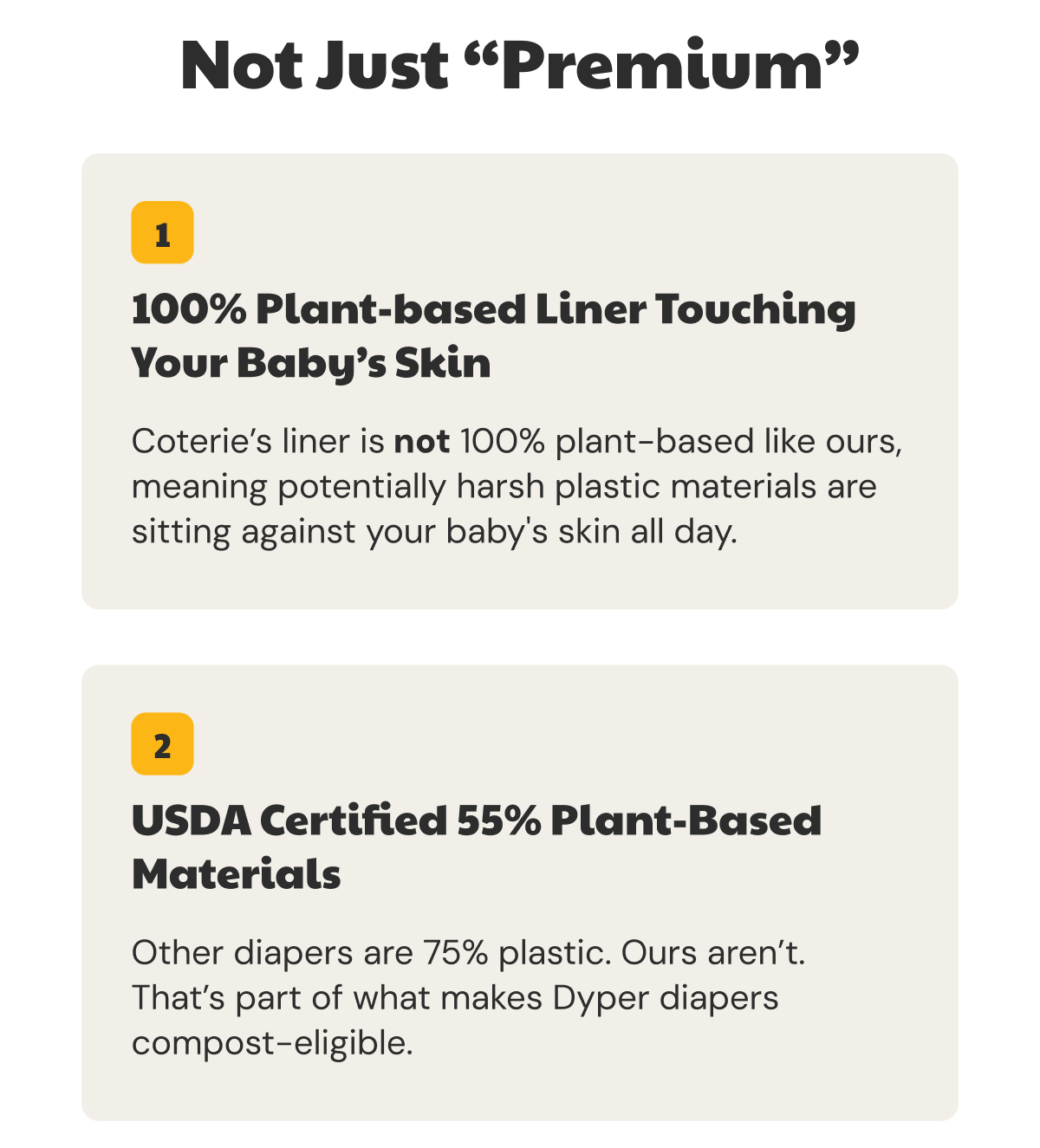 Not Just “Premium”