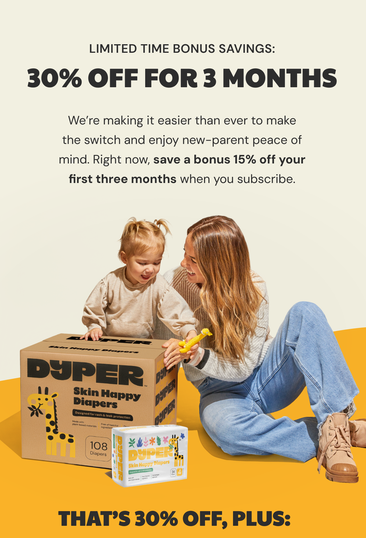 30% off for 3 months