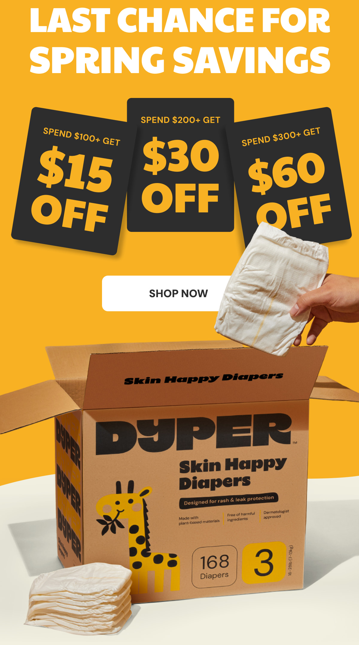 Last Chance For Spring Savings