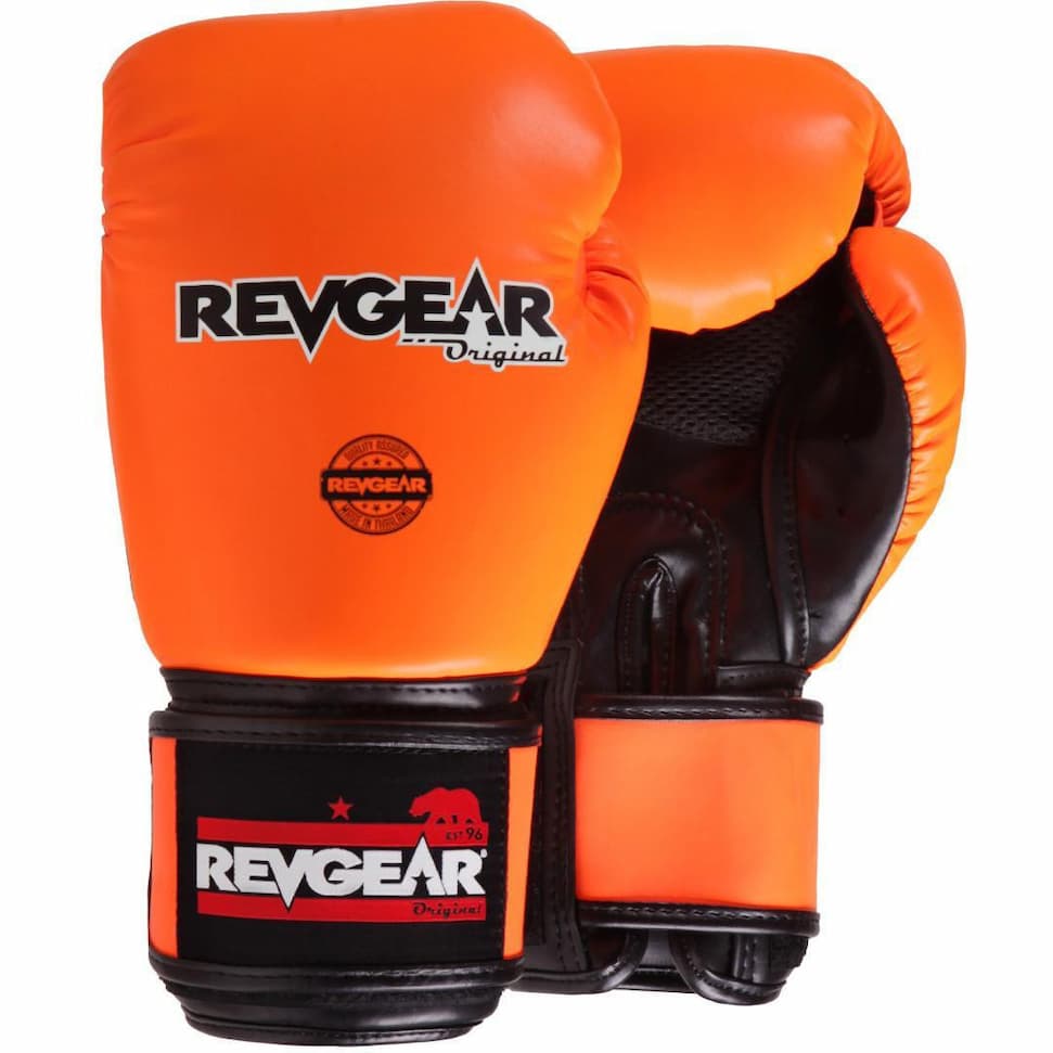 Neon Thai Boxing gloves orange