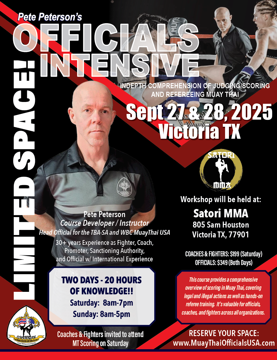 Register for the referee official intensive course