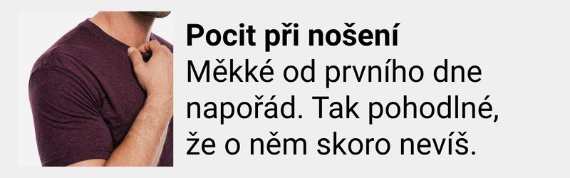 ✔ Pocit při nošení