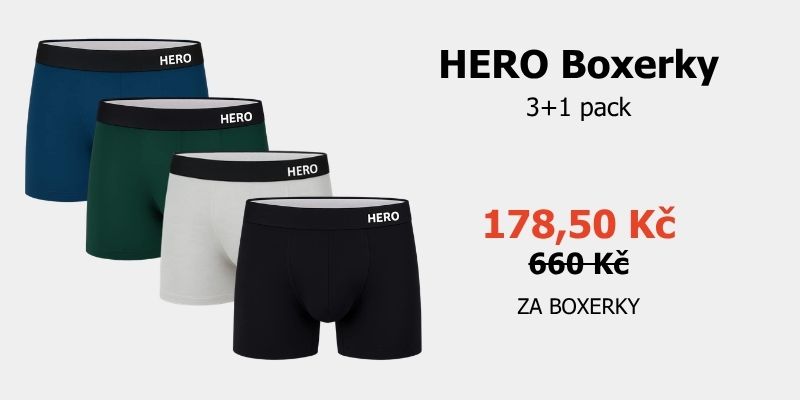 HERO Boxerky 3+1 pack