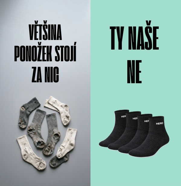 VĚTŠINA PONOŽEK STOJÍ ZA NIC