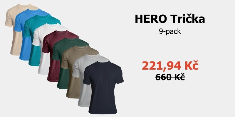 Hero Trička 9pack