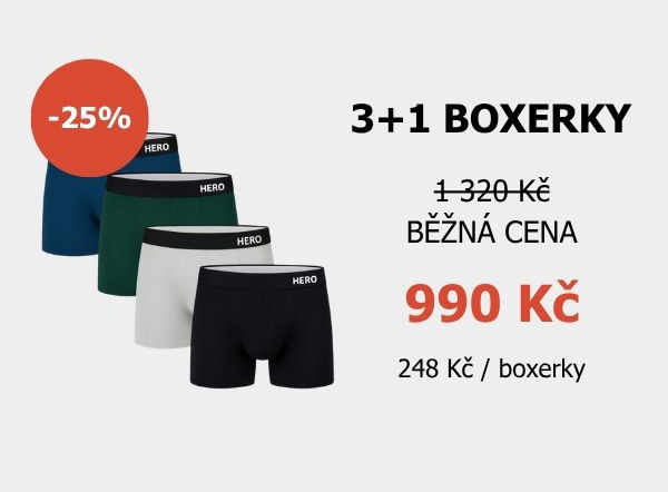 Boxerky 3+1 Pack