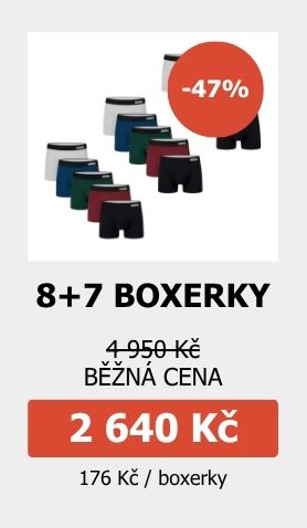 8+7 boxerky