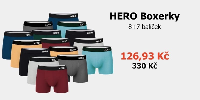 HERO Boxerky 8+7