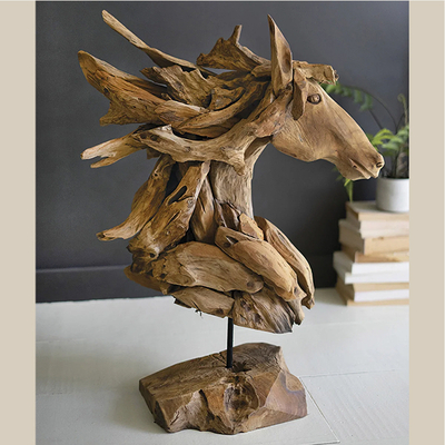 Driftwood Mustang Sculpture