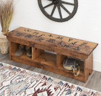Cowboy Brands Cubby Bench