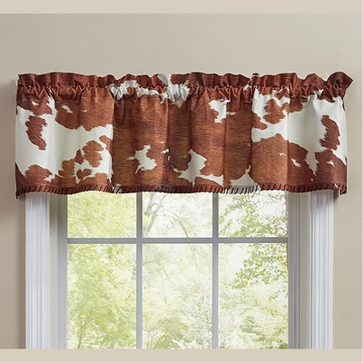 Cowhide Ranch Valance