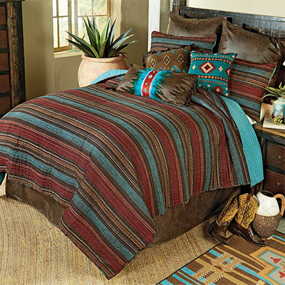 Santa Fe Stripes Quilt Bedding Collection
