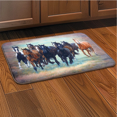 Wild Horses Comfort Floor Mat
