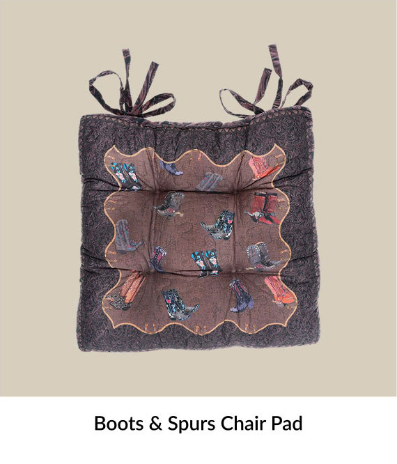 Boots & Spurs Chair Pad