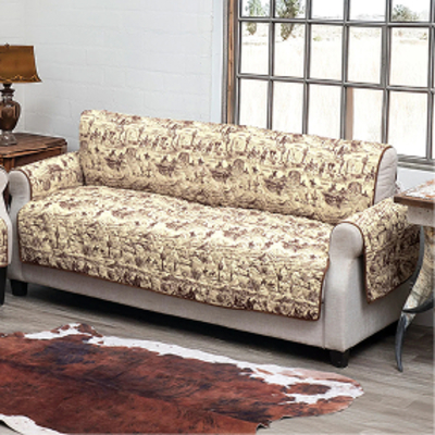 Ranch Hand Toile Sofa Cover
