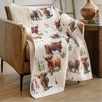 Highland Cow Country Throw