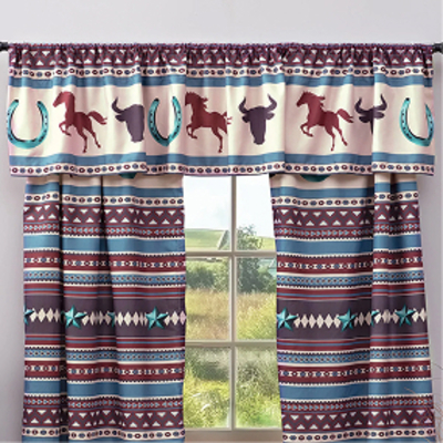 Western Trails Lined Drapes