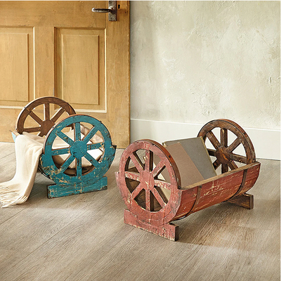 Western Wagon Wheel Planters