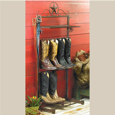 Metal Star Boot Rack