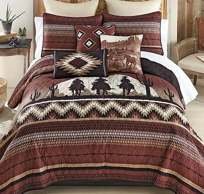 Cowboy Horizon Quilt Bedding Collection